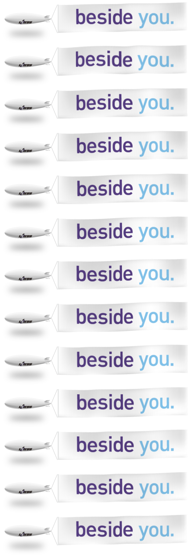 beside you.